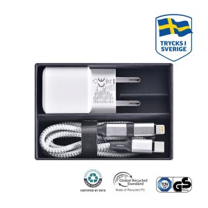 PD Fast Charging wall adapter Set 35W + 3A Cable