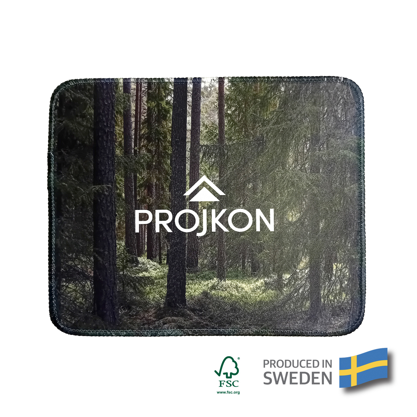 10605 R PET Mousepad Textile Small Sewn edge 1b